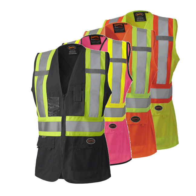 Pioneer Women’s Hi-Viz Tricot Polyester Safety Vest