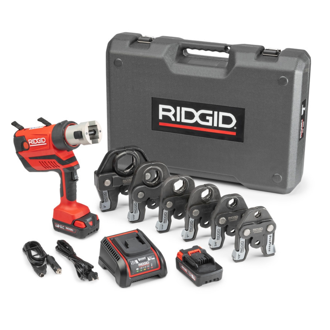 Ridgid 67053 RP350 Press Tool Kit with Jaws 1/2″ – 2″