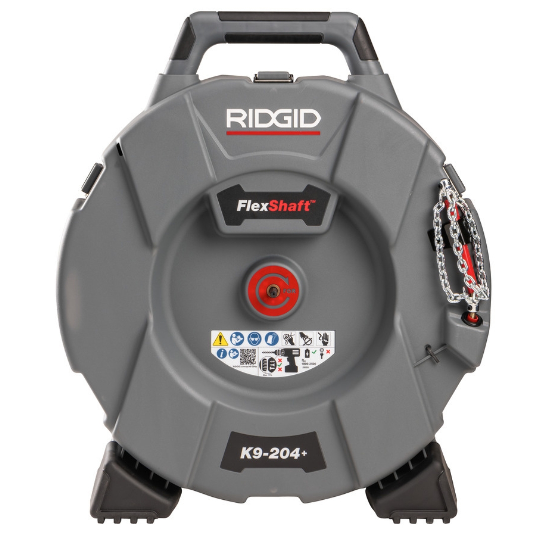 Ridgid 76198 K9-204 FLEXSHAFT Drain Cleaning Machine for 2 to 4″ Pipes