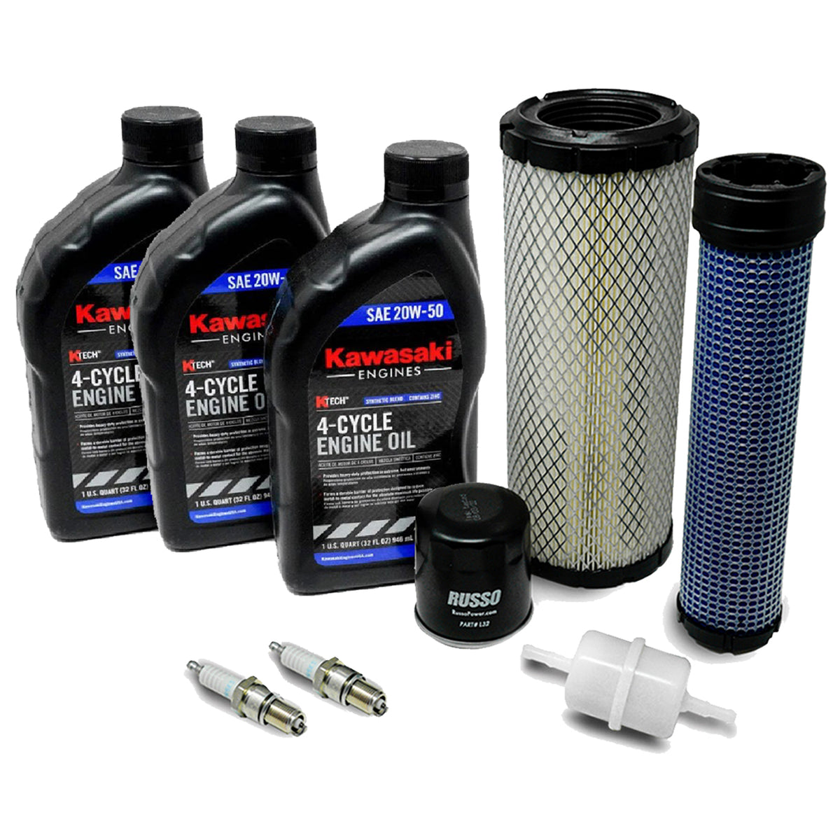 Tune Up Kit SAE 15W-50 for Kawasaki Engines FX921V FX1000V 99969-6529