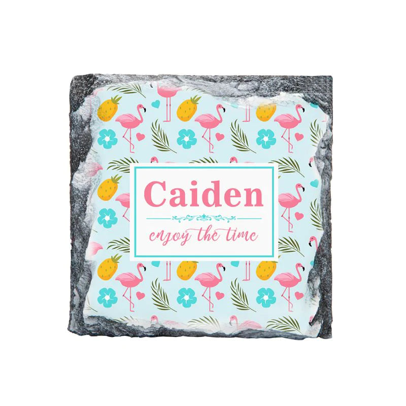 Photo Rock Slate Coaster - Glossy 4 PCS