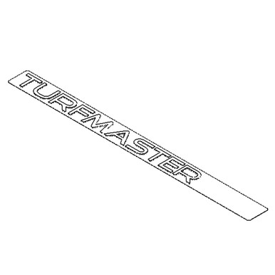 1391675 DECALTURFMASTER HDX TORO Genuine OEM Part