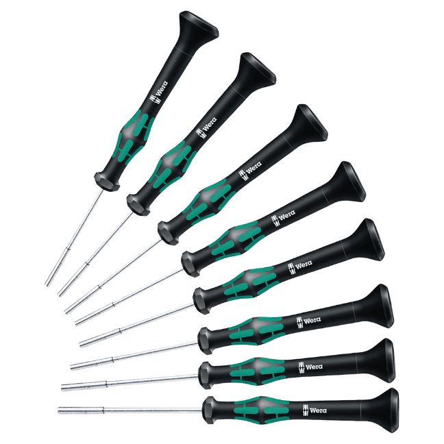 Wera 345279 2069/8Kraftform Micro SAE / Imperial Precision Nut Driver Set 8-Piece