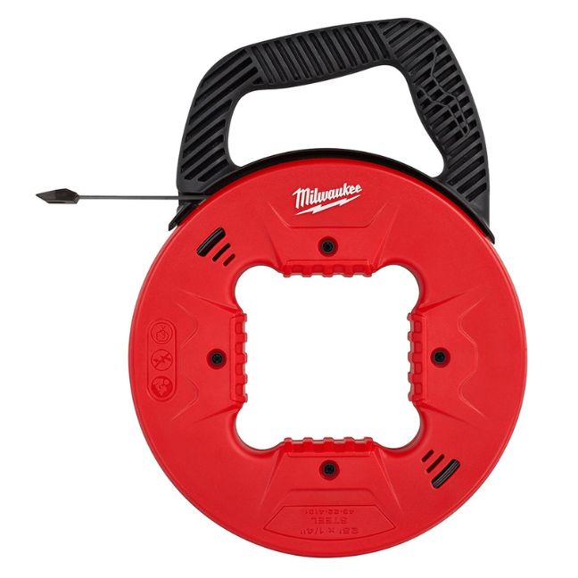 Milwaukee 48‐22‐4181 25ft 1/4″ Steel Fish Tape with Low Profile Tip