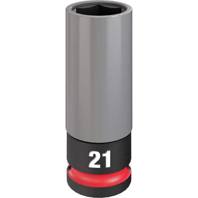 Milwaukee 49-66-7806 SHOCKWAVE IMPACT DUTY 1/2″ Drive 21mm Metric Lug Nut Wheel Socket