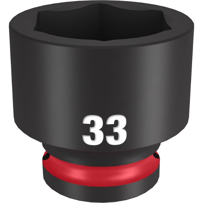 Milwaukee 49-66-6265 SHOCKWAVE Impact Duty 1/2″ Drive 33MM Standard Metric 6-Point Socket