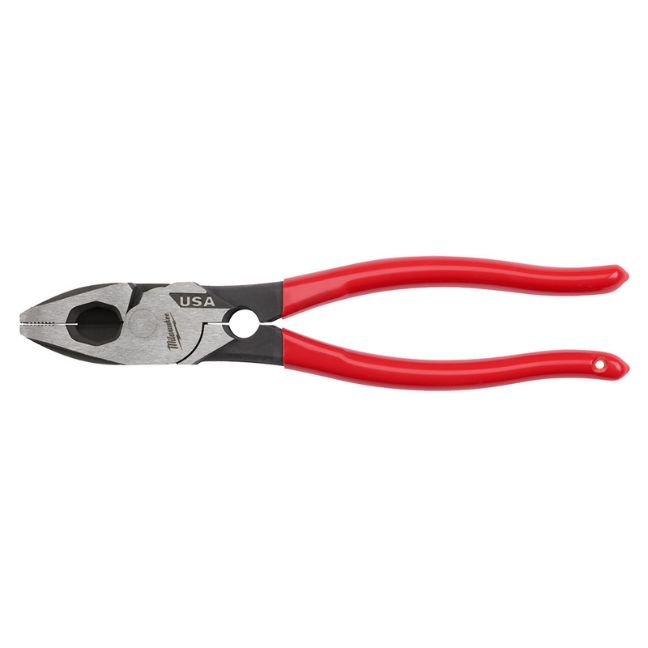 Milwaukee MT500T USA Made 9″ Lineman’s Dipped Grip Pliers with Thread Cleaner