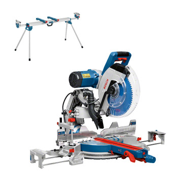 Bosch Mitre Saw 305mm 2000W GCM 12 GDL + Folding Mitre Saw Stand - 0615990J2B