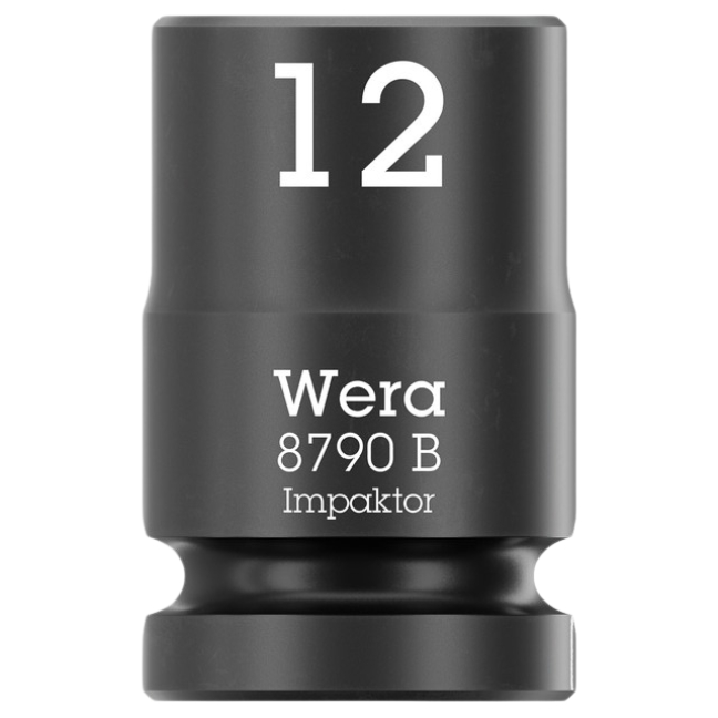 Wera 005503 8790 B IMPAKTOR 6-Point Metric Impact Socket 3/8″ Drive x 12.0 mm