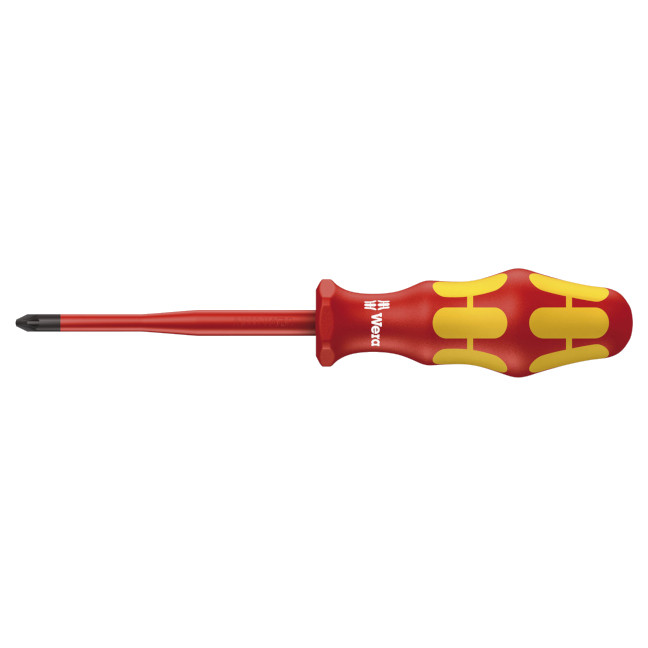 Wera 006461 165 i S VDE Insulated PosiDriv Screwdriver w/ Reduced Blade Diameter PZ2 x 100mm