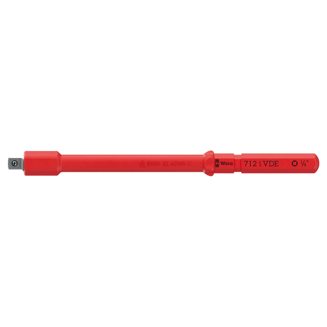 Wera 006642 Kraftform Kompakt A VDE 1/4″ Square Drive Insulated 712 i Adapter Blade