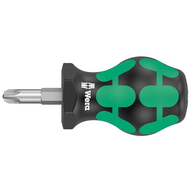 Wera 008855 355 PZ Stubby PosiDriv Screwdriver PZ3 x 25mm
