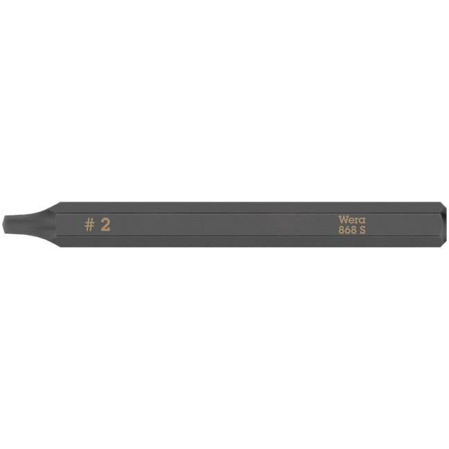 Wera 018172 868 S Square Driver Bit for Impact Screwdrivers SQ2 x 70mm 5-Pack