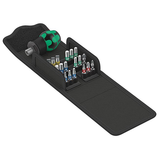 Wera 057471 Kraftform Kompakt Stubby 1 Multi-Bit Screwdriver Set 19-Piece