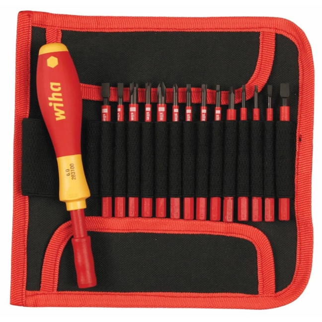 Wiha 28390 SLIMLINE Insulated Blade Set 15-Piece