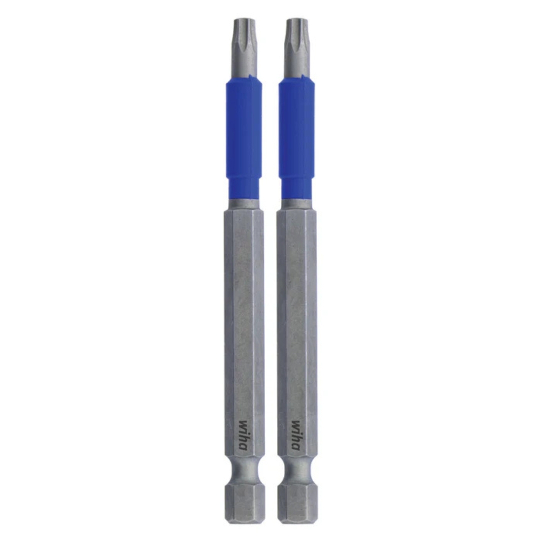 Wiha 70319 TERMINATORBLUE Torx T20 x 3-1/2″ Impact Driver Bits 2-Pack