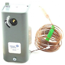 Johnson Controls A19ACA-15 Temperature Control M/R Open-Low -30°F to 100°F 10" Capillary