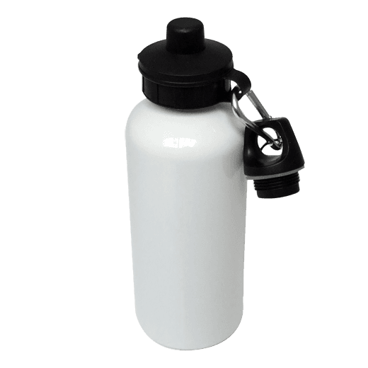 60 x Aluminium Water Bottle 600ml White