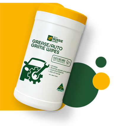 Great Aussie Grease/Auto Grime wipes - Canister