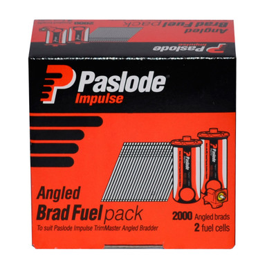 Paslode 65mm x 16 Gauge TrimMaster Angled Brad Fuel Pack - Box of 2000 - B20765