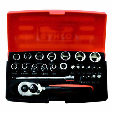 Bahco Mini Socket Set 1/4" Drive 25 Piece