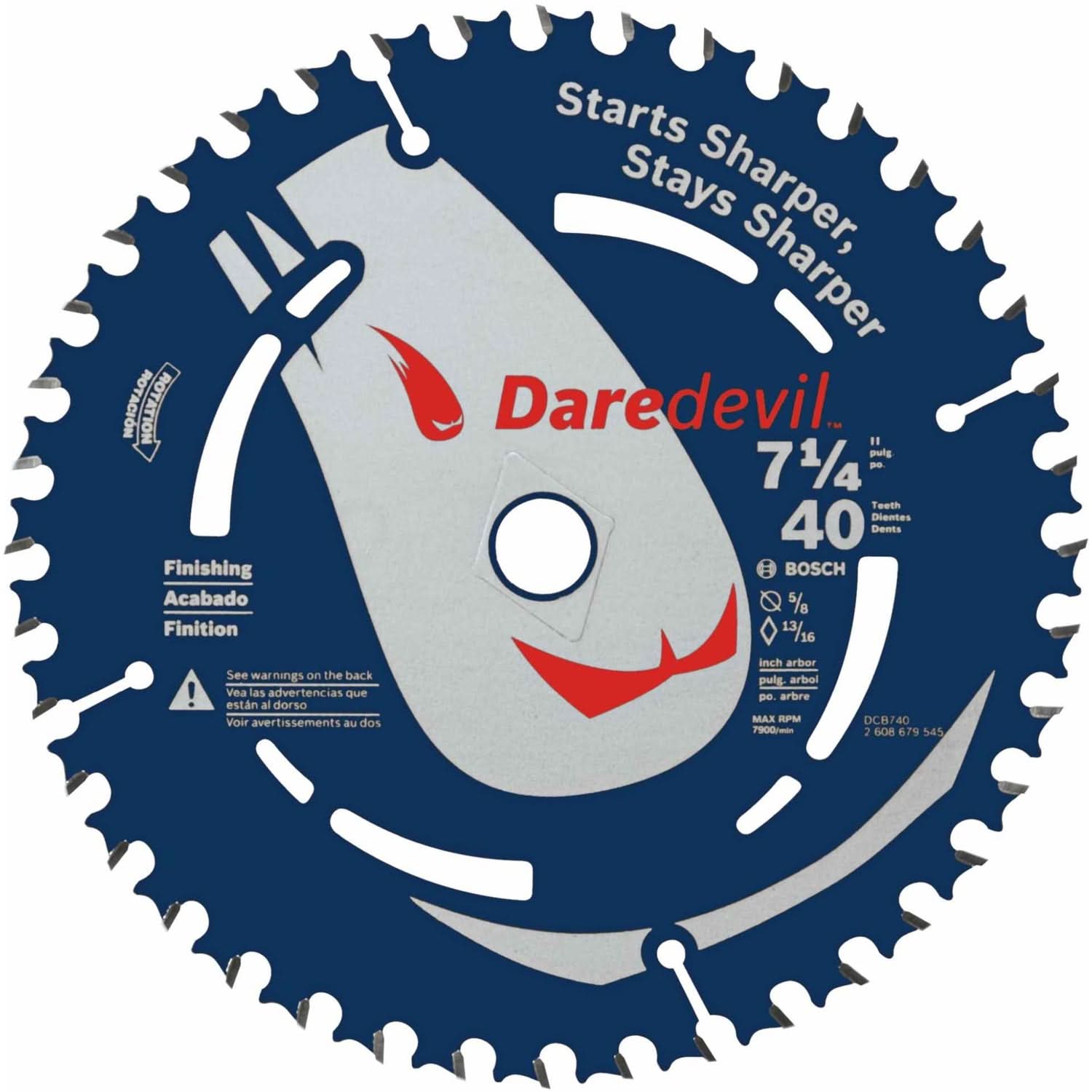 Bosch DCB740 7-1/4-Inch 40 Tooth Construction Portable Saw Blade Finishing