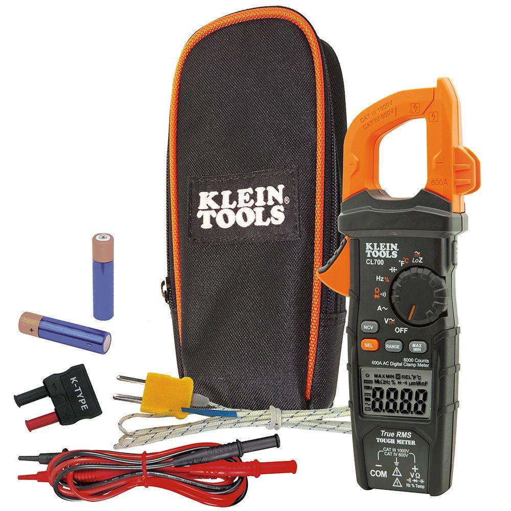 Klein Tools Digital Clamp Meter, AC Auto-Ranging TRMS, Low Impedance (LoZ) Mode, Model CL700