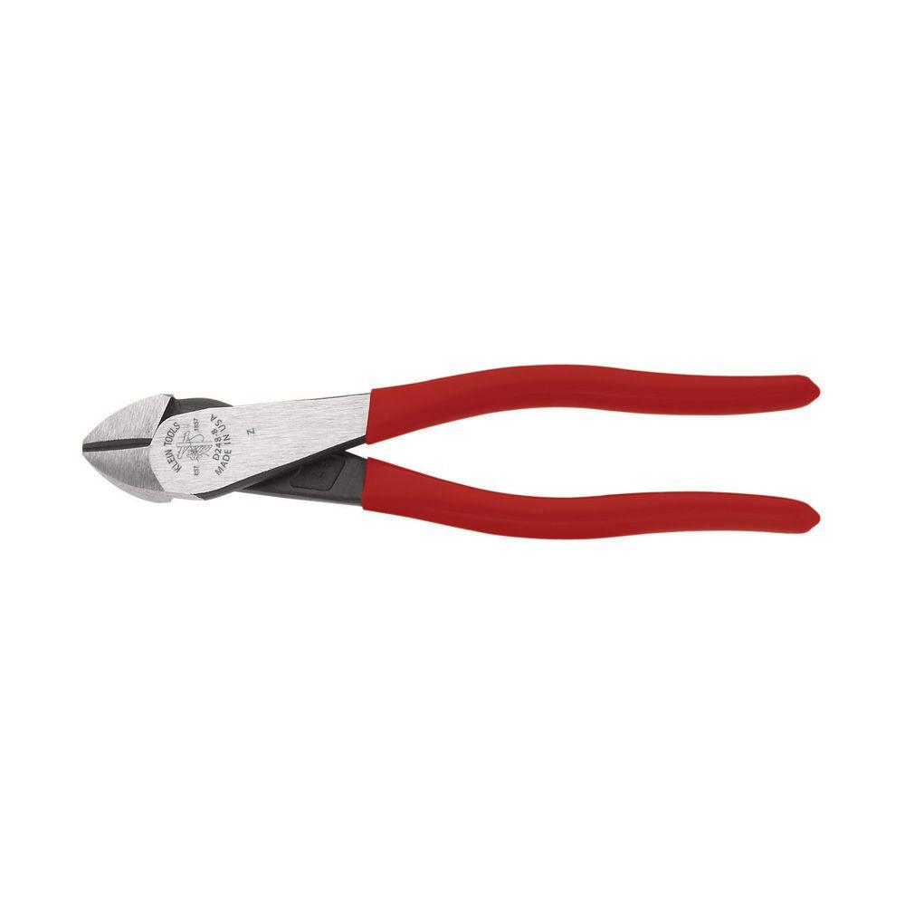 Klein Tools Diagonal Cutting Pliers, Angled Head, Short Jaw, 8-Inch, Model D248-8