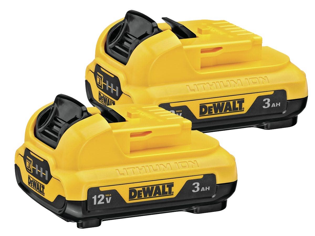 DeWALT DCB124-2 12V MAX Lithium Ion 3.0Ah Battery 2 Pack