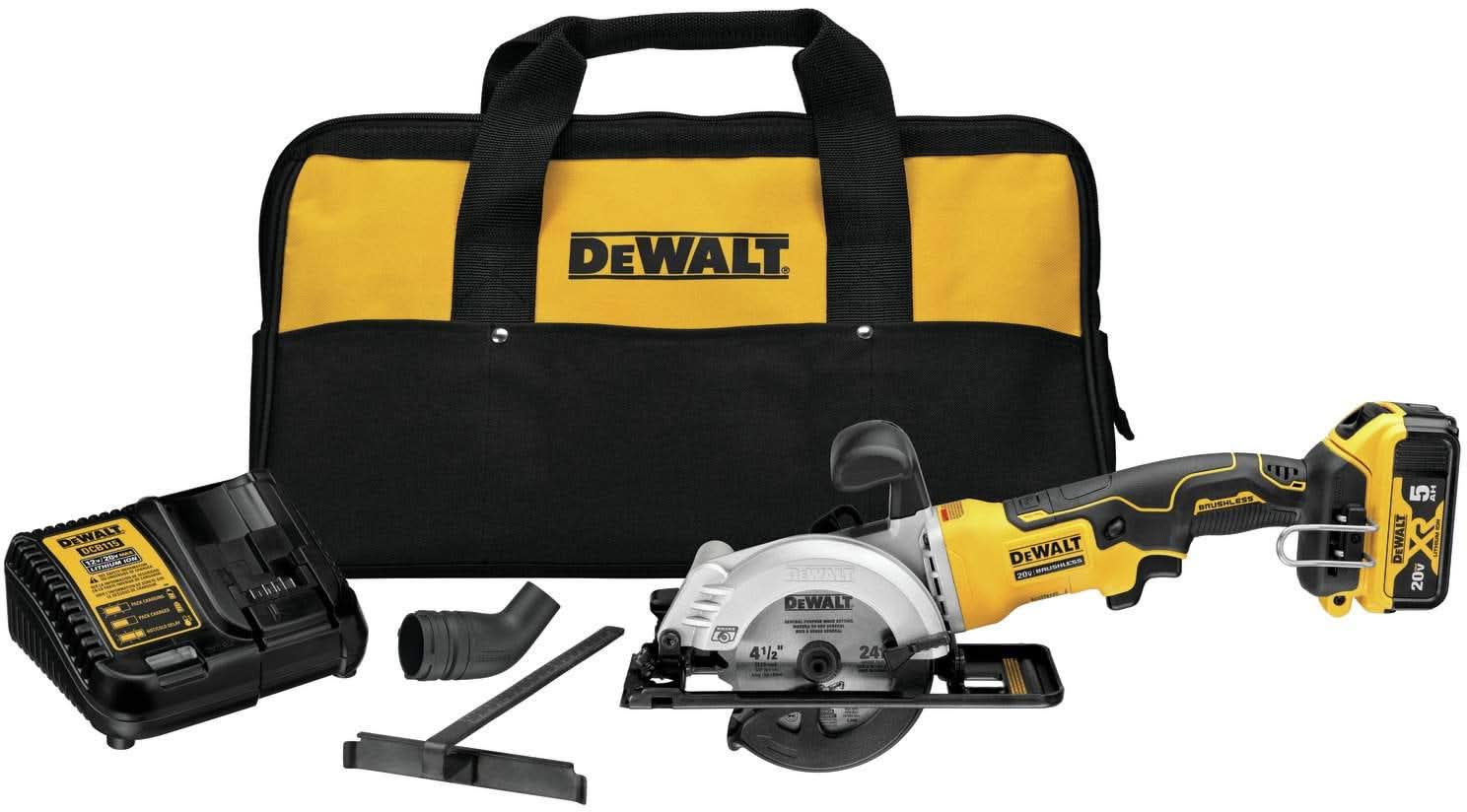 Dewalt DCS571P1 ATOMIC 20V MAX 4-1/2" Circular Saw 5.0Ah Kit
