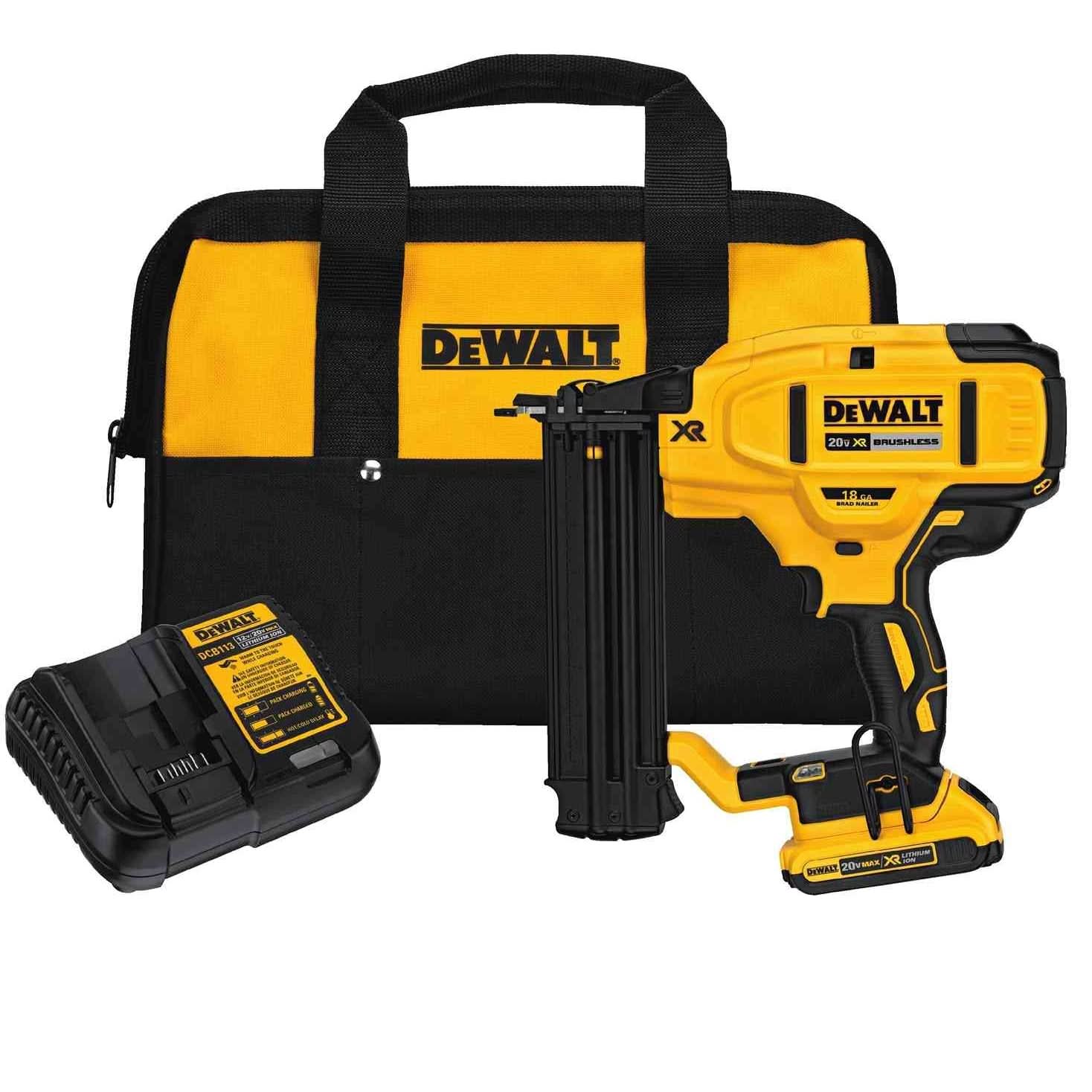 DeWalt DCN680D1 20V MAX XR Brushless 18-Gauge Brad Nailer 2.0Ah Kit