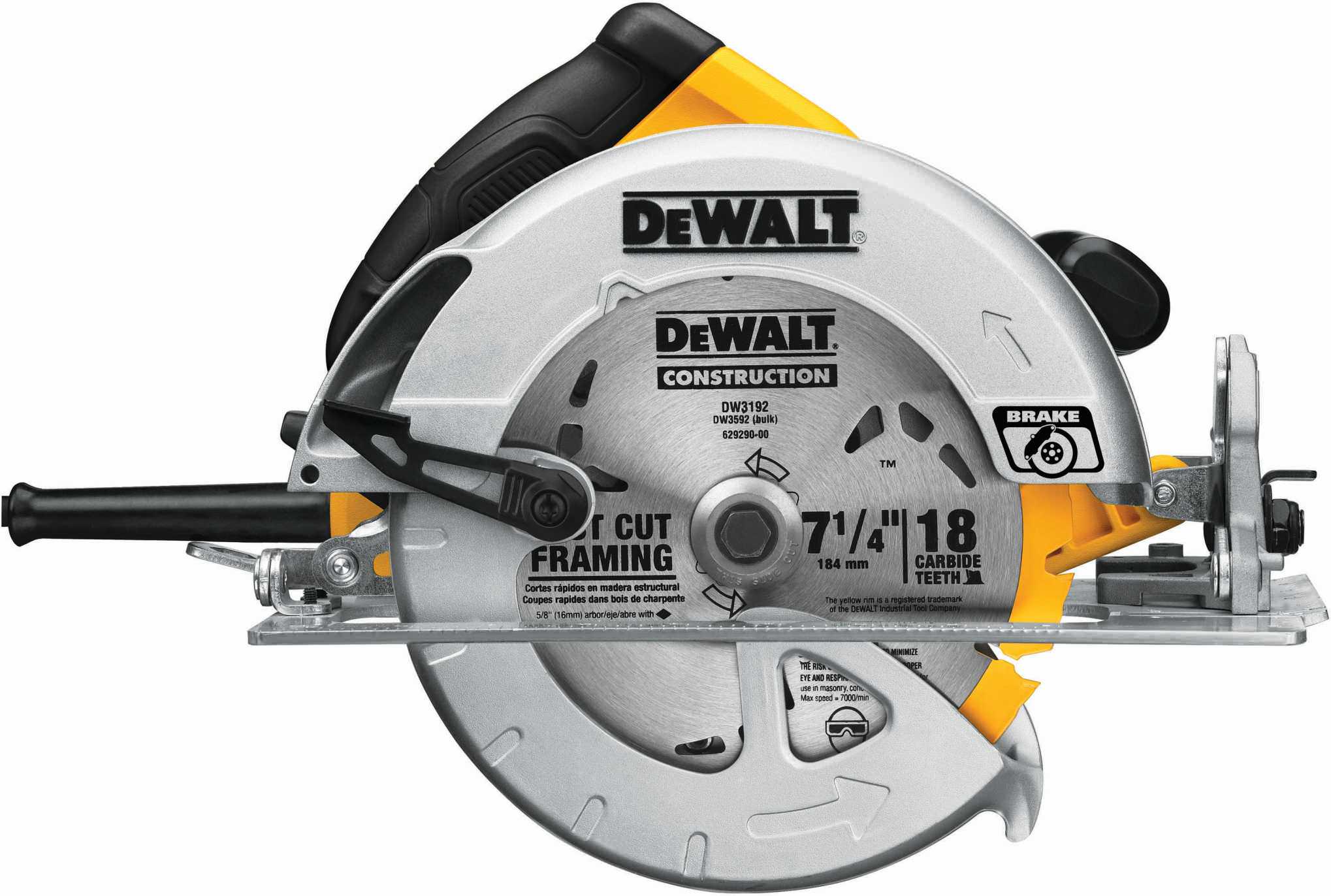 DeWalt DWE575SB Corded 7-1/4" Lightweight Circular Saw W/ Electric Brake