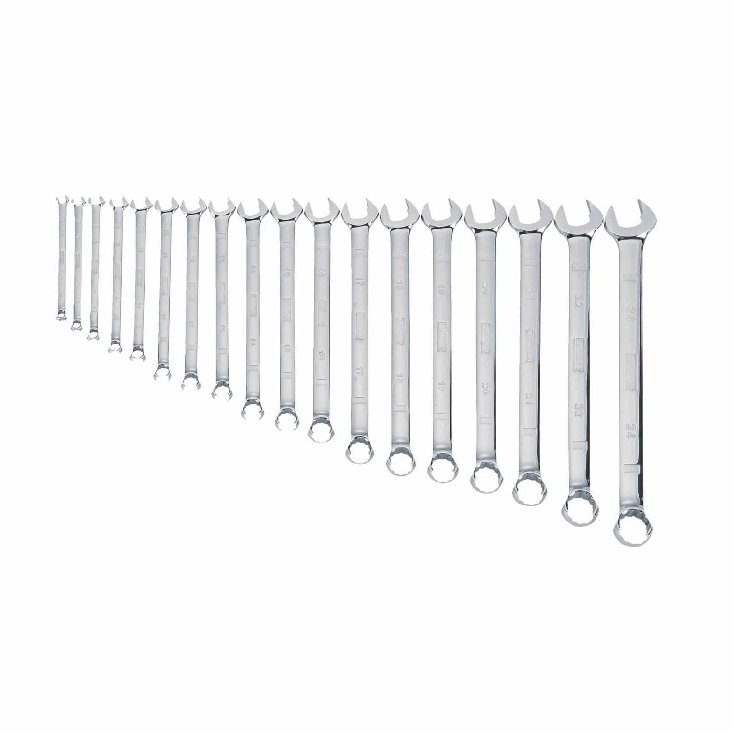 Dewalt DWMT19237 18 Piece Combination Metric Wrench Set