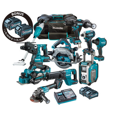 Makita 10 Piece BL 40V Max DK0222G101 Combo - DK0222G101