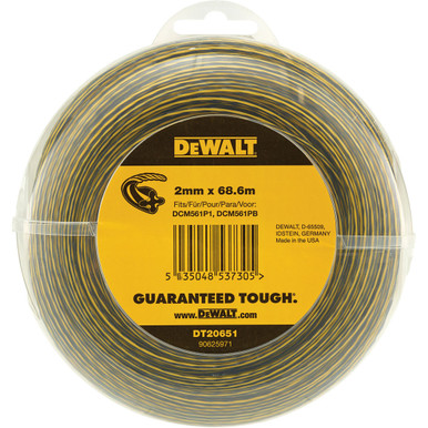 DeWalt Line Trimmer Line 2mm x 68.6m - DT20651-QZ