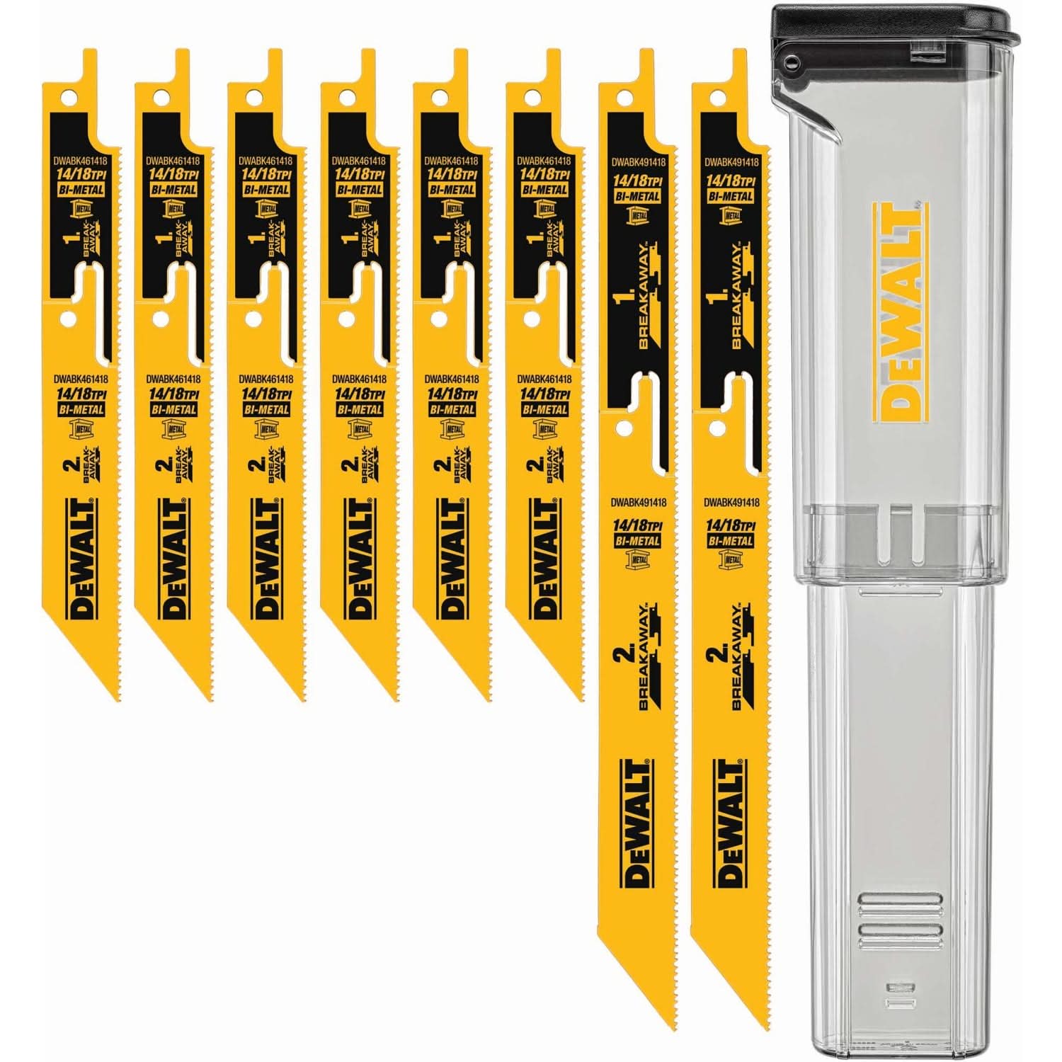 DeWalt DWABK48SETCS BREAKAWAY Recip 8-Piece Set with Case