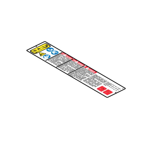 X505008500 - LABEL CAUTION - ECHO Genuine OEM Part