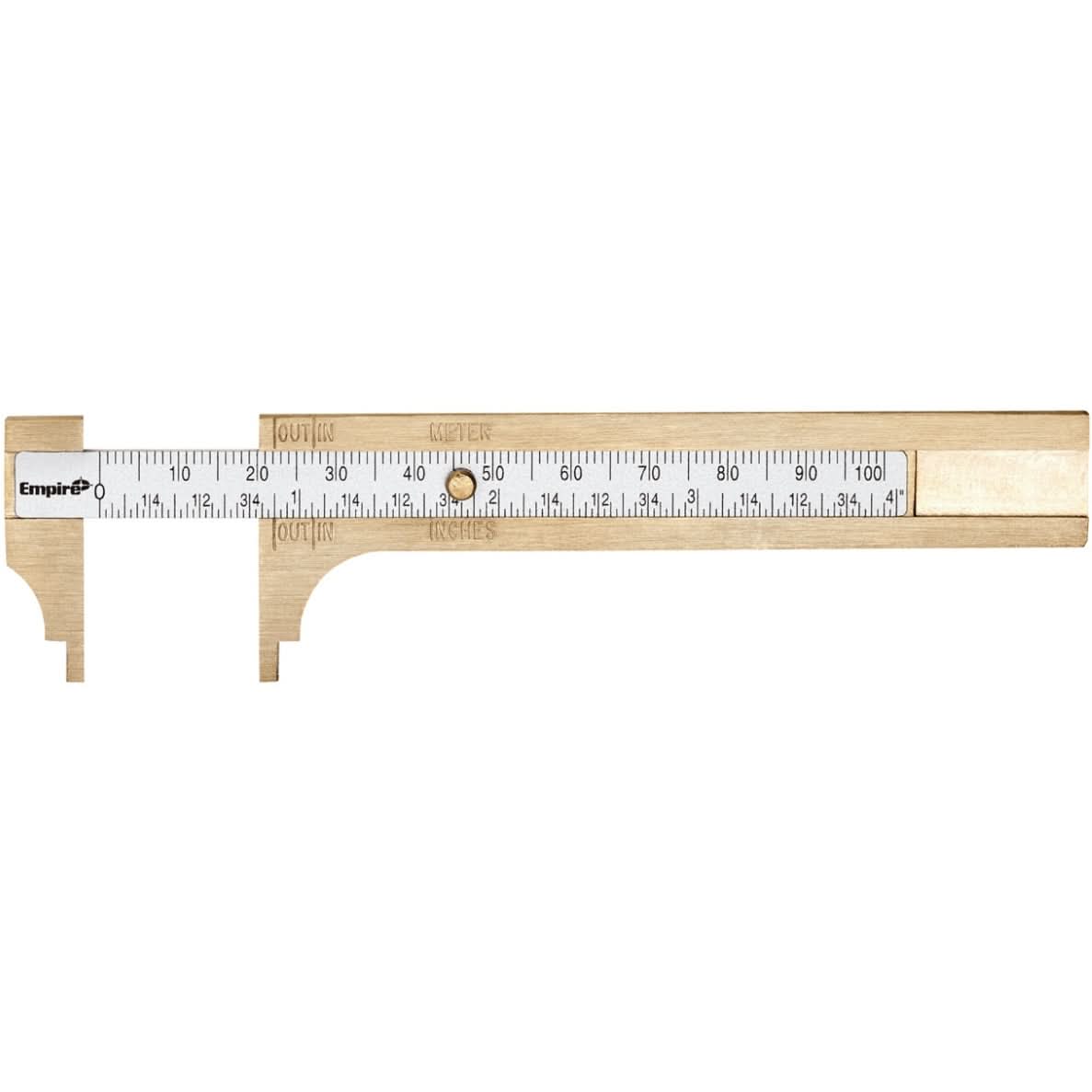 Empire 2783 4-in. Brass Pocket Caliper