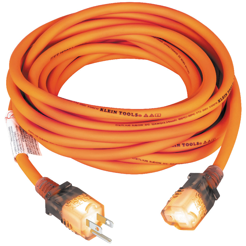Klein Tools Glow End Extension Cord, 25-Foot, Model EXC2515*