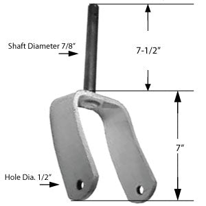 Replaces Exmark Caster Yoke 1-322145-01 | CYS0307