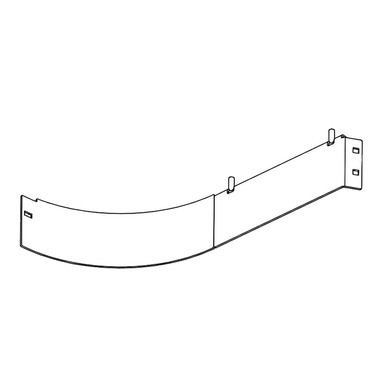 121490 FRONT LEFT HAND BAFFLE W/A 60 IN DECK Hustler
