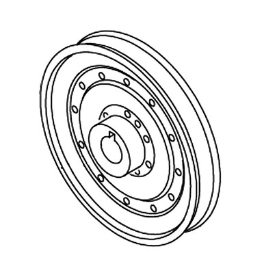 524272 PTED BL PULLEY BLACK 714501 Hustler
