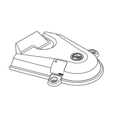 552614 SERVICE PULLEY COVER LEFT SIDE DIESEL Z CE Hustler
