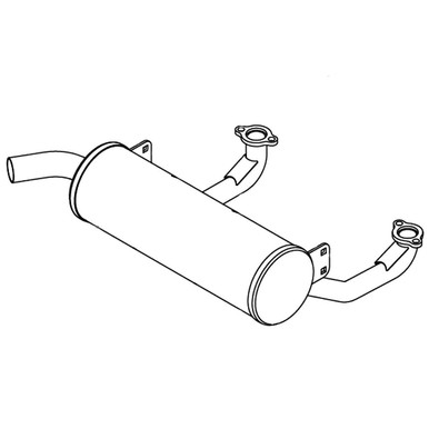 606043 MUFFLER FX730V Hustler