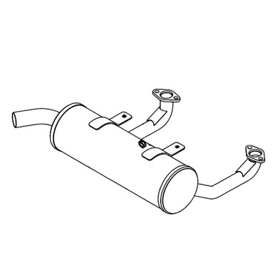 606044 MUFFLER ECV740 Hustler