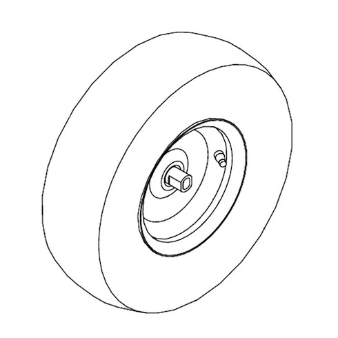 HUSTLER 607932 TIR/WHL 18X6.508 BLK HUSTLER genuine Part Number 607932