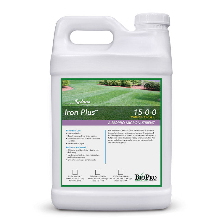 Ecologel 57195 Iron Plus (15-0-0) 2.5 Gallon