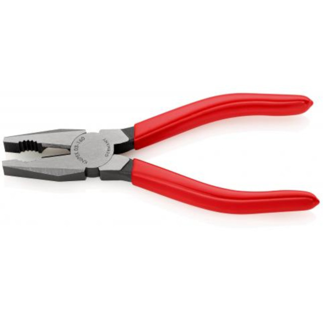 Knipex 0301160 6-1/4″ (160mm) Combination Pliers with Plastic Coated Handles