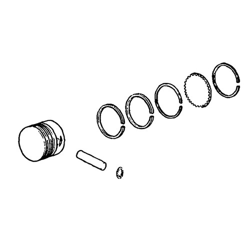 KOHLER 15 874 02S PISTON WITH RING SET .25 (Authentic OEM Part)