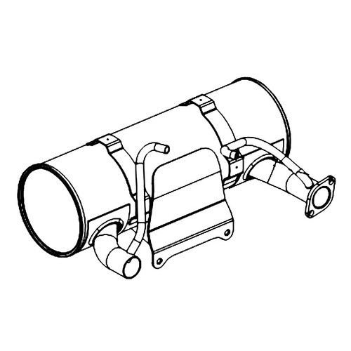 KOHLER 62 068 19S KIT; MUFFLER LEFT OUTLET (Authentic OEM Part)
